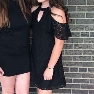 Black lace dress